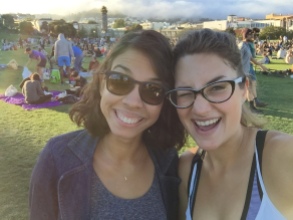 Dolores Park, SF, with my Brazilian freind