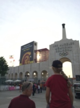 With my hostfamily at the USC Trojans Game, Memorial Coliseum L.A.